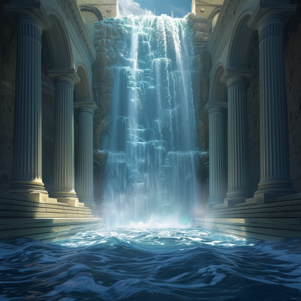 	The River of Life Flowing from the Temple	