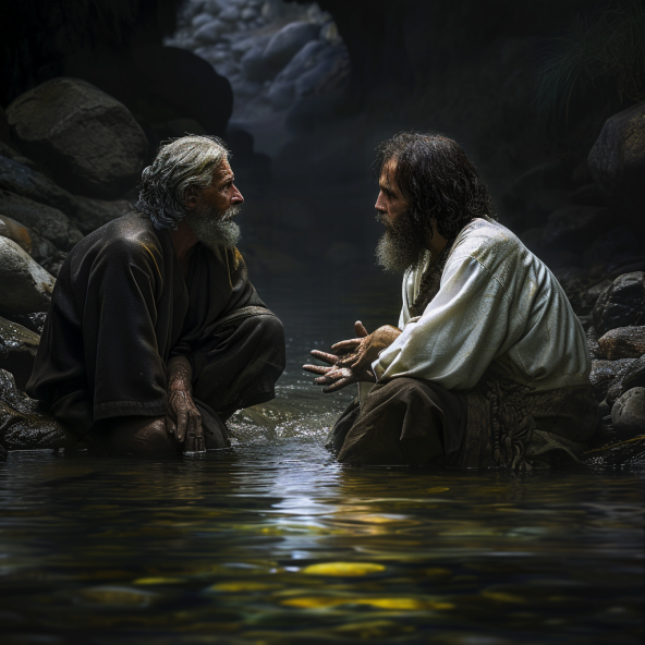 	Jesus and Nicodemus	