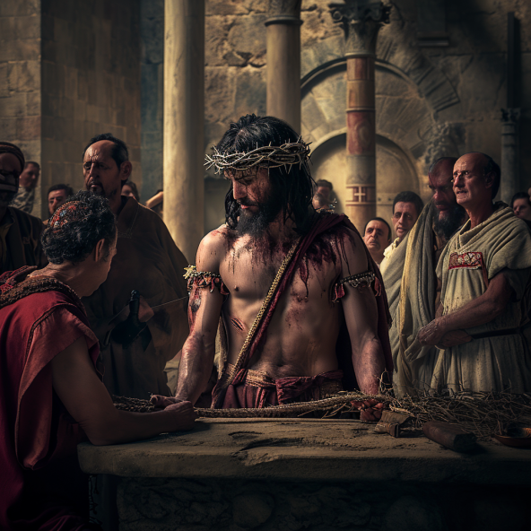	Jesus before Pilate	