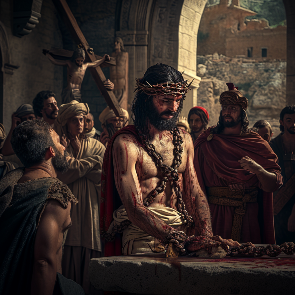 	Jesus Before Pilate and Crucifixion	