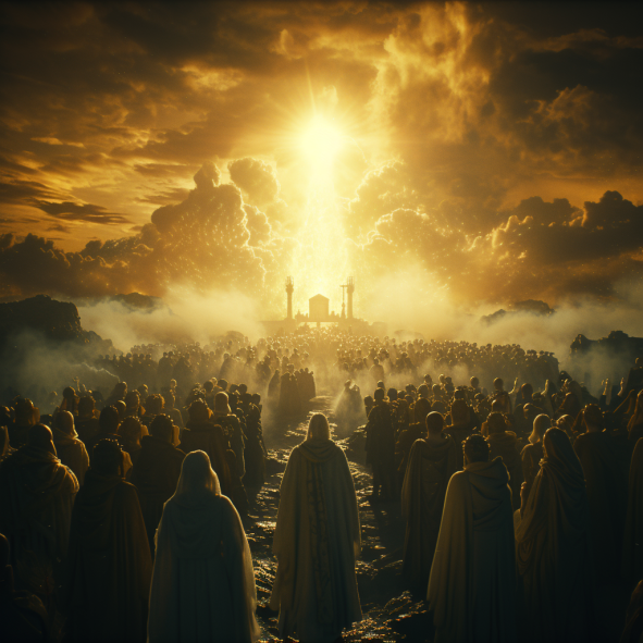 	This chapter describes the sounding of the seven trumpets and the judgment that is brought upon the earth. The chapter includes hail and fire mixed with blood and a third of the earth being burned up.	