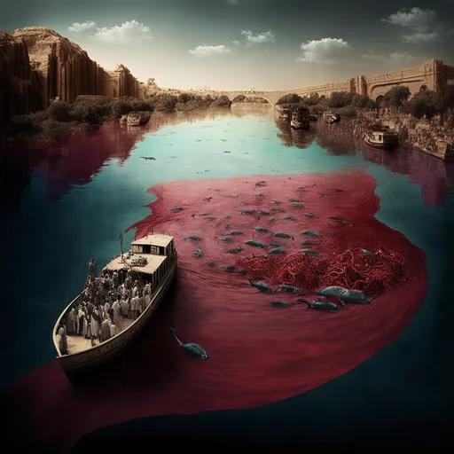 	The Plagues Begin: Water Turned to Blood	