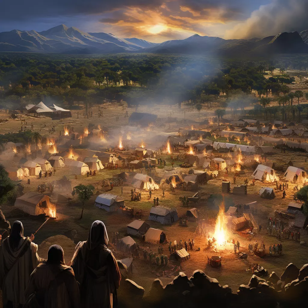 	The Arrangement of Israel's Camps Around the Tabernacle	