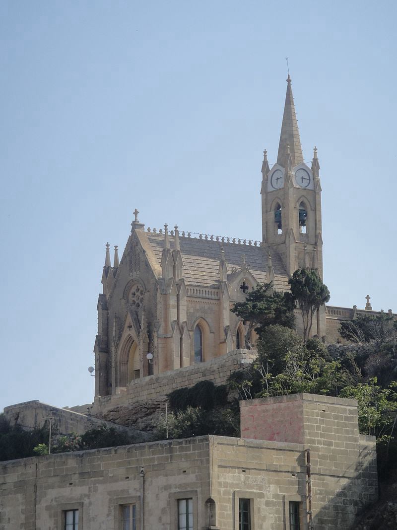  Għajnsielem, Church, Our Lady of Lourdes, Roman Catholic