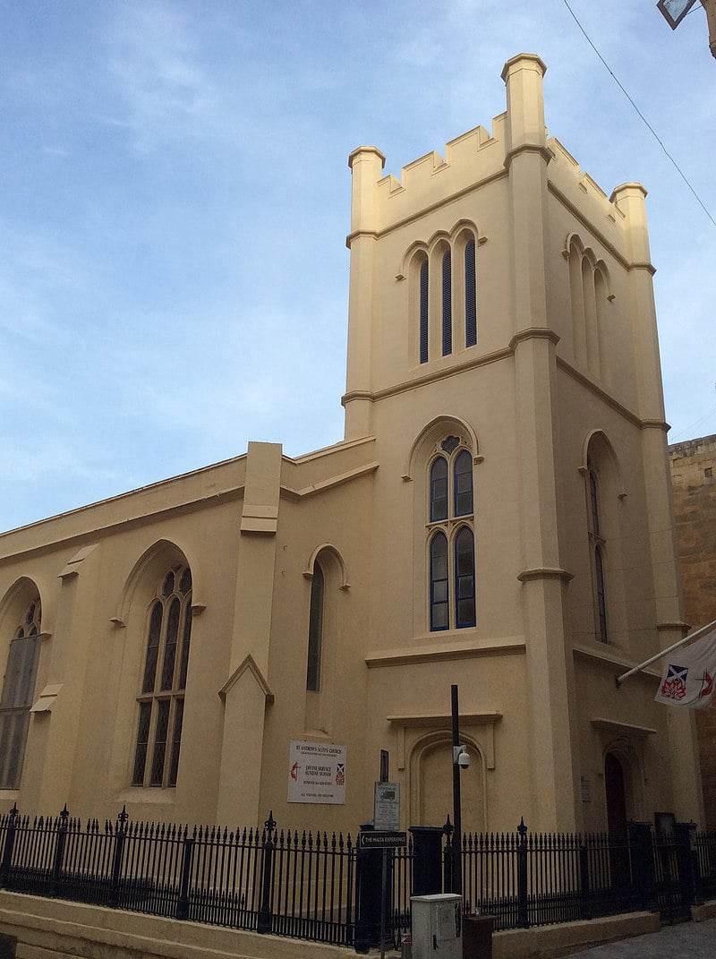 Valletta, Church, St. Andrew, Church of Scotland (Presbyterian), Methodist Church of Great Britain