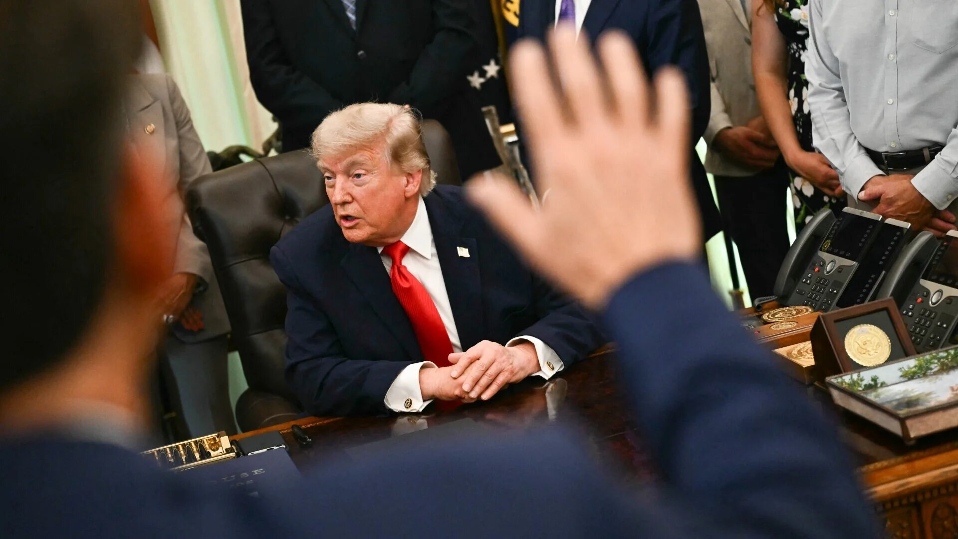 	Trump said a settlement to end the conflict with Iran is close	