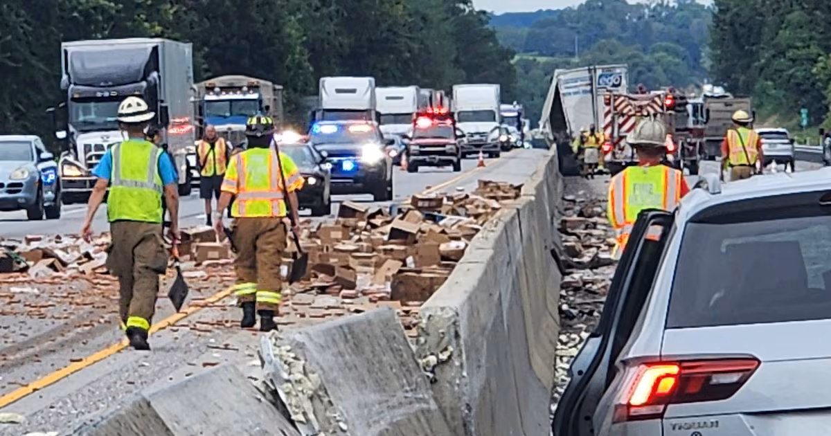 	Several people hospitalized after thousands of hotdogs spill following collision on interstate in Pennsylvania	