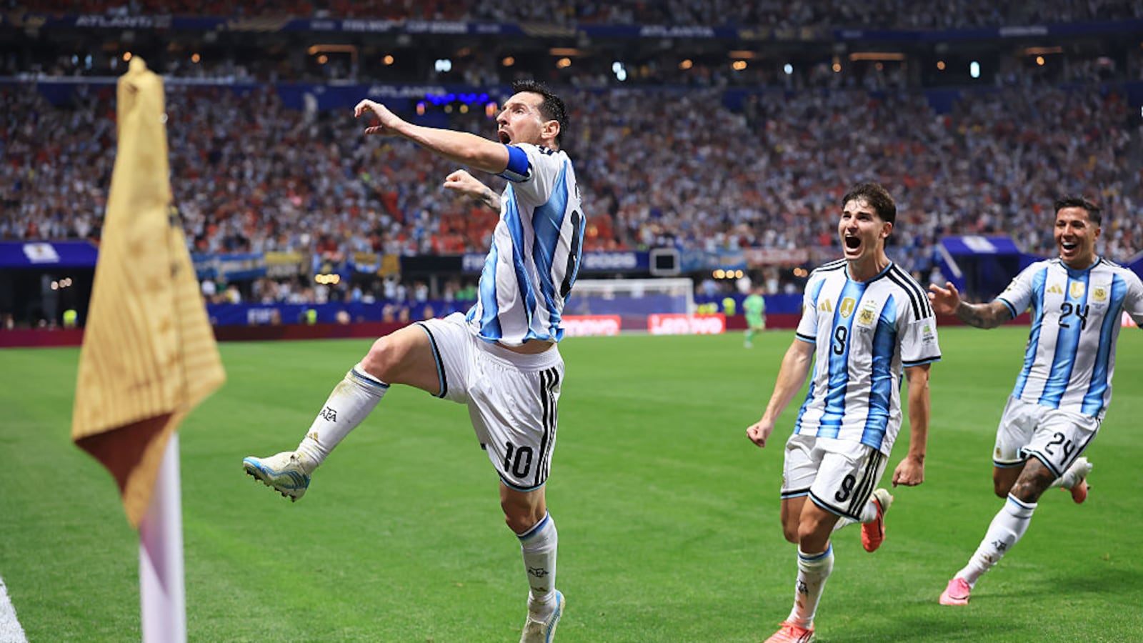 	Argentina came from 2–0 down to win 3–2	