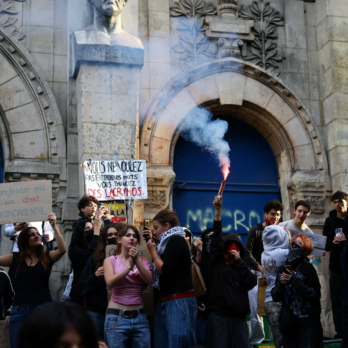 	France Erupts in Nationwide School Protests	