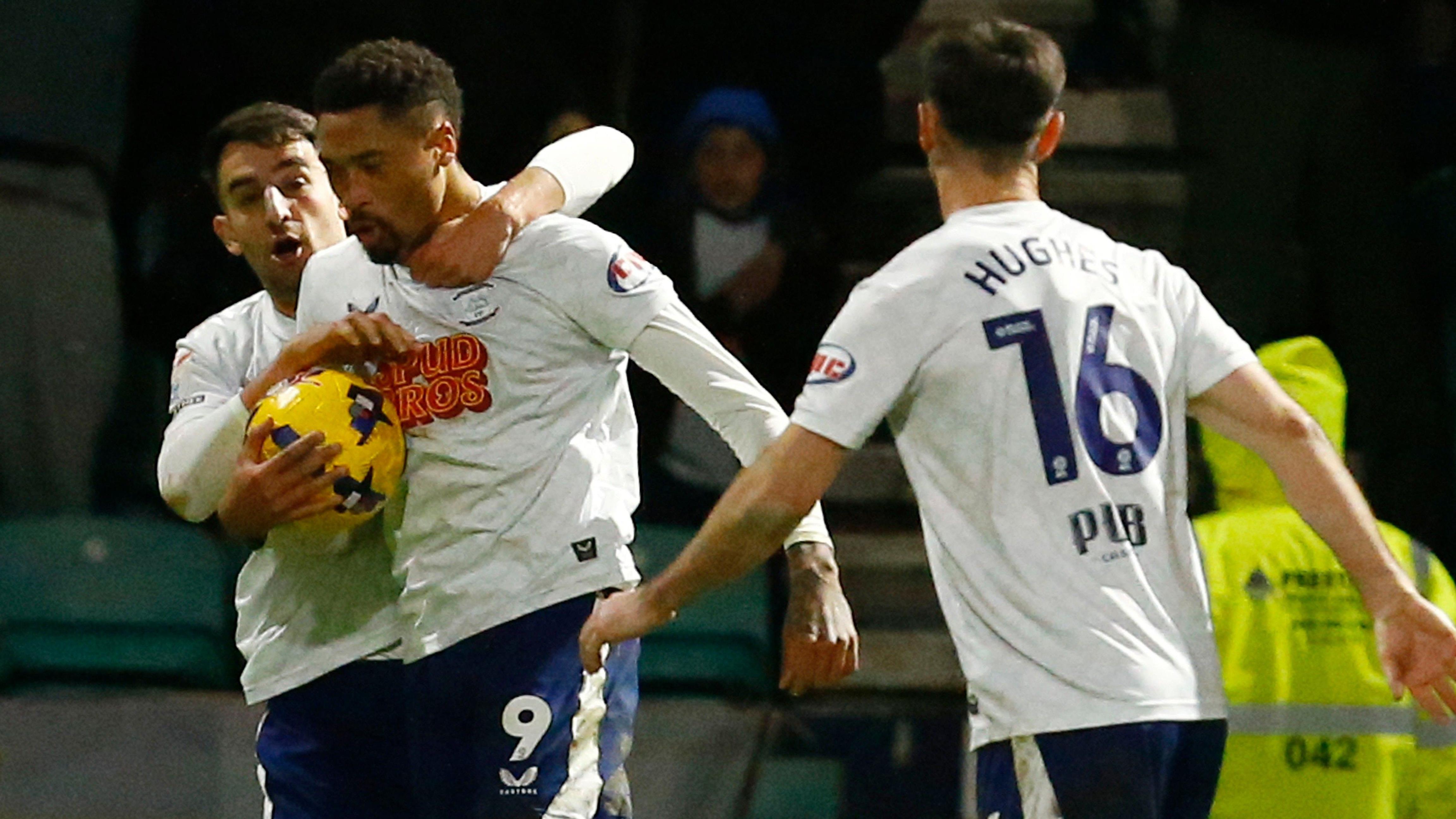 	10-man Preston North End draw with Coventry City in Championship fixture	