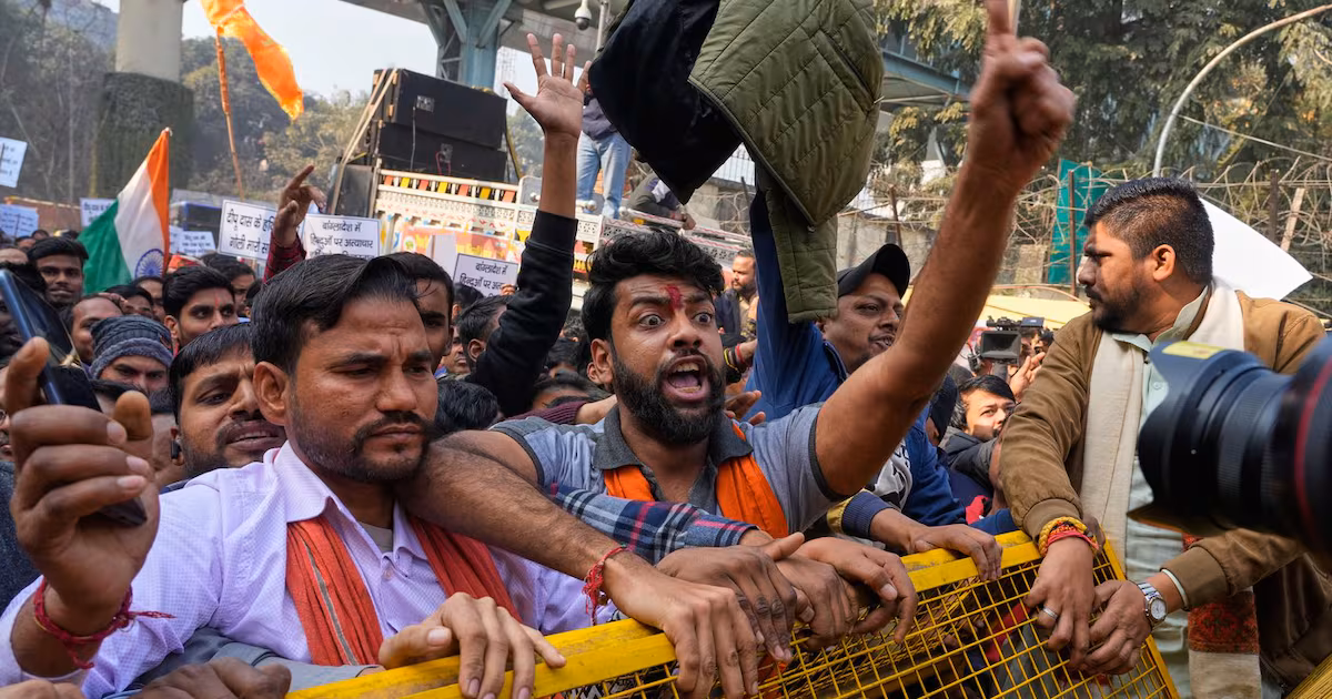 	Protests erupt in New Delhi, envoy summoned following lynching of Hindu man in Bangladesh	